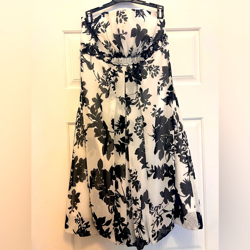 David’s Bridal B&W Bridesmaid Dress